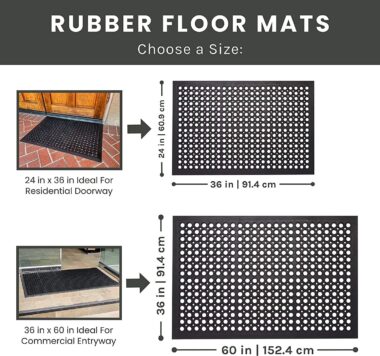 non-slip rubber drainage mat