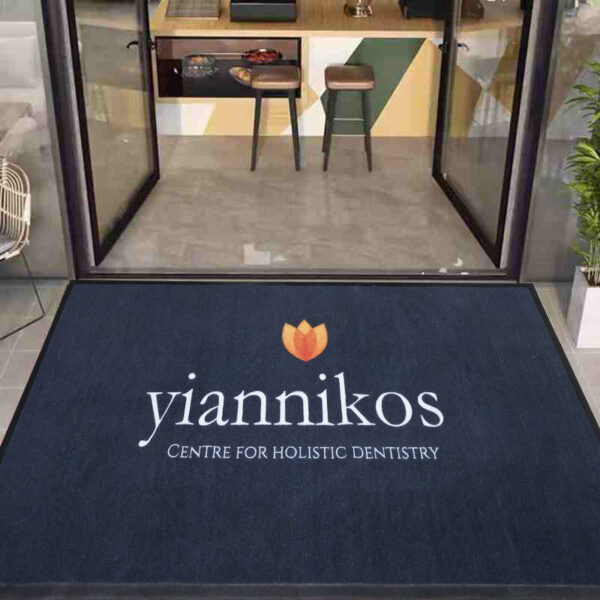 hotel entrance advertising logo mat