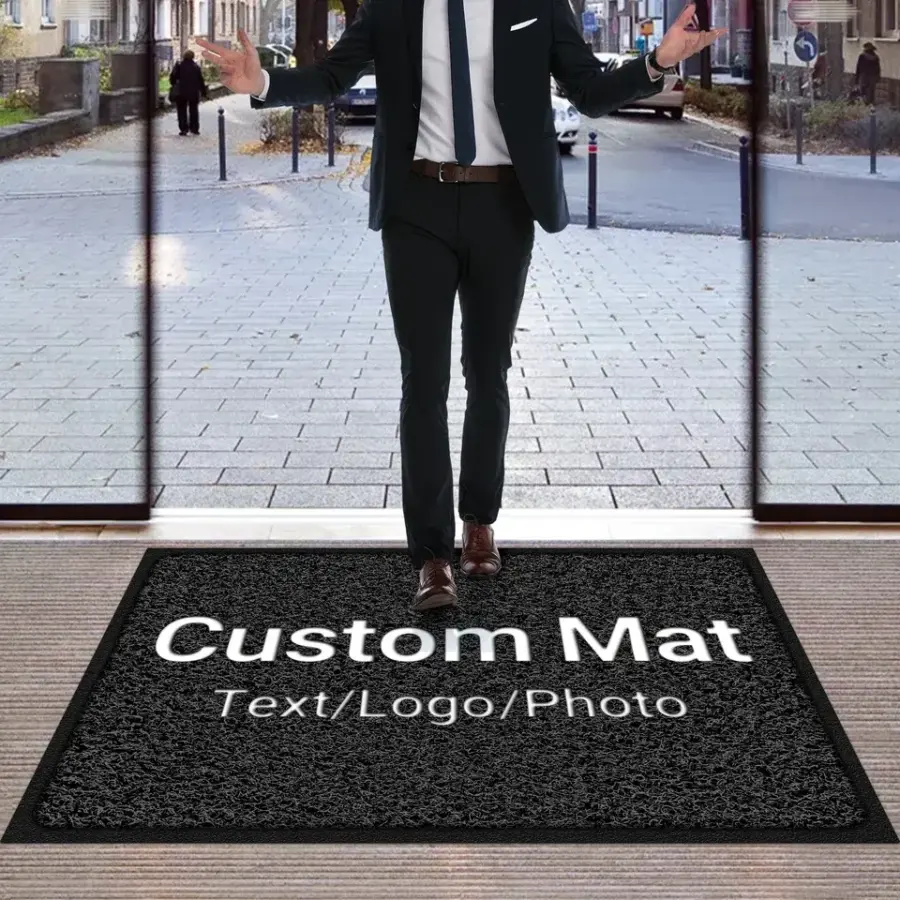 personalized business entrance doormat