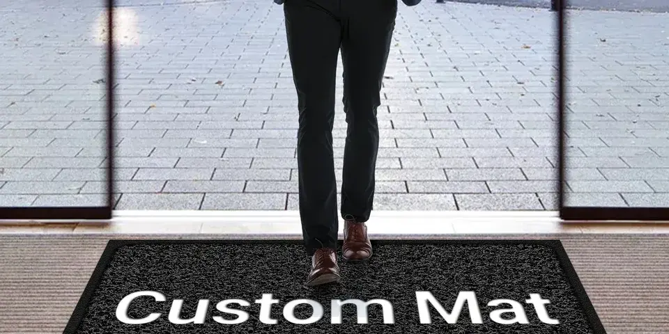 personalized business entrance doormat