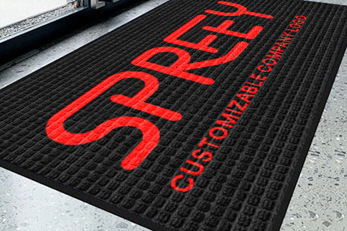 Custom Logo Entrance & Welcome Mats Heavy Duty Rubber Commercial Doormat (3) welcome door mat for hotels