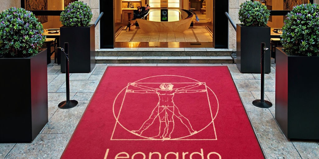 rubber logo entrance doormat