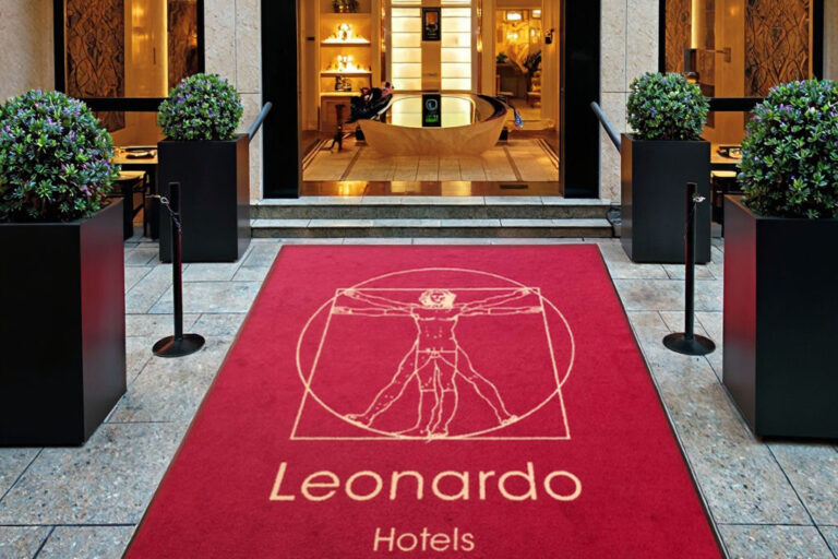 rubber logo entrance doormat