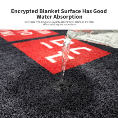 rubber logo entrance doormat