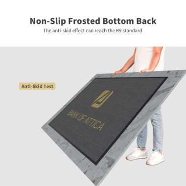 rubber logo entrance doormat