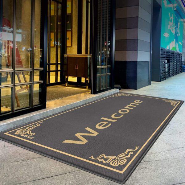 rubber dust control entrance mat