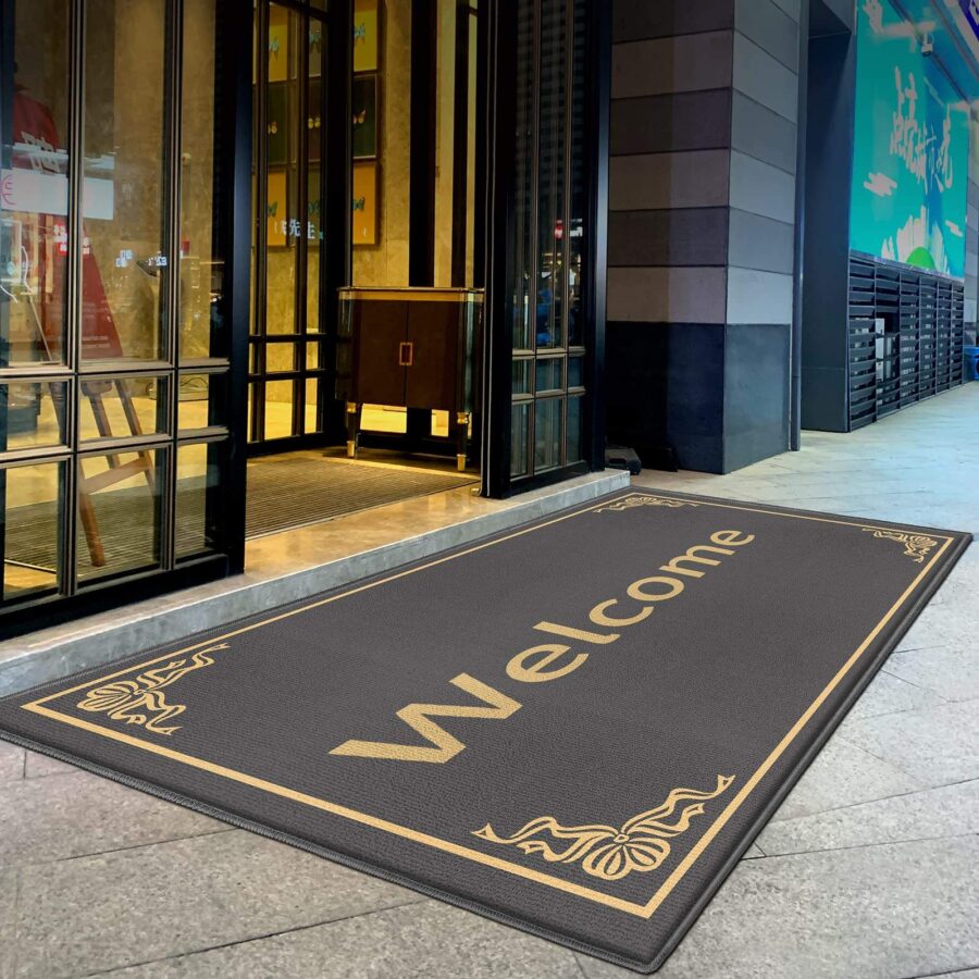 rubber dust control entrance mat