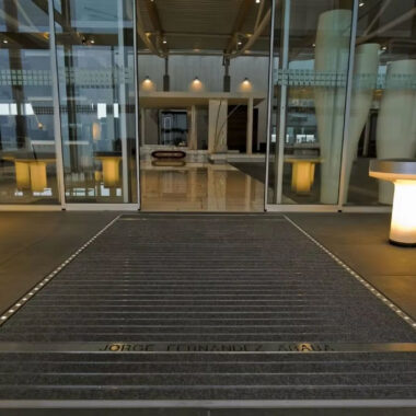rubber dust control entrance mat