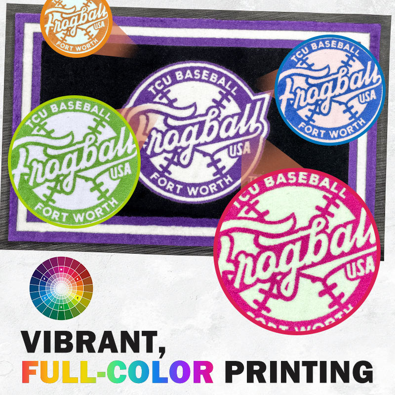 absorbent custom logo carpet entrance mat