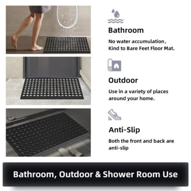 Waterproof outdoor entrance logo mat