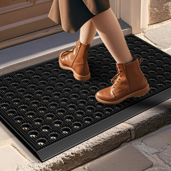 Waterproof outdoor entrance logo mat