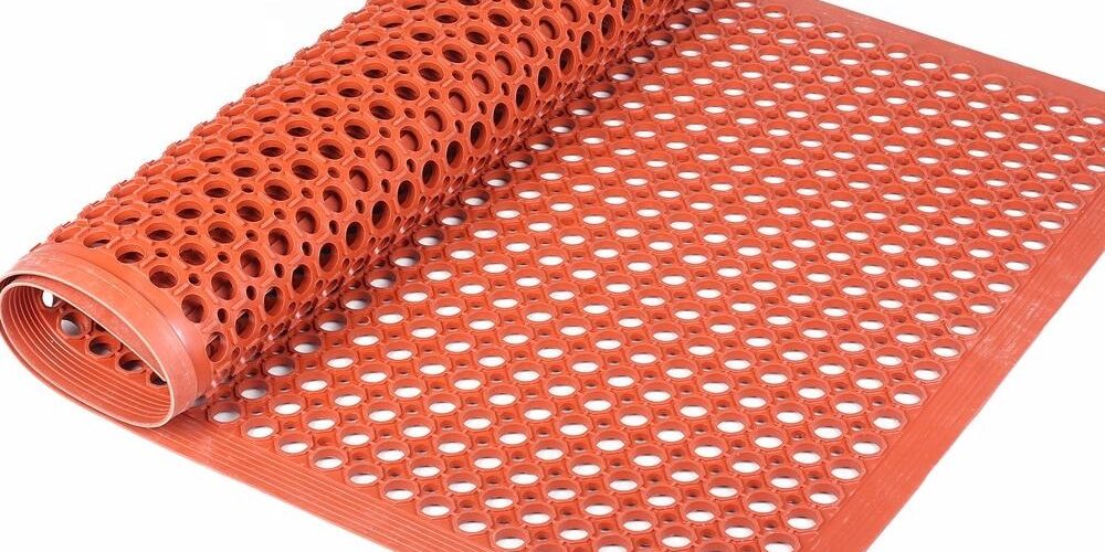 Perforated Anti-Slip Wet-Area & Drainage Mats for Pools and Workstations