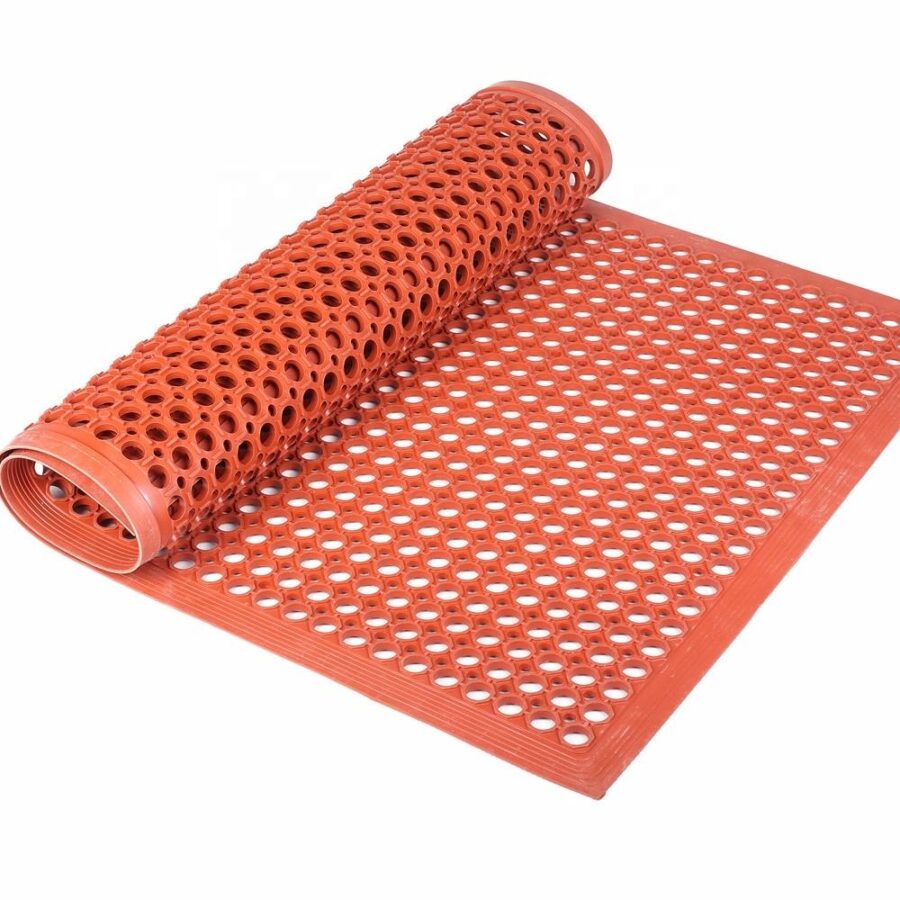 Perforated Anti-Slip Wet-Area & Drainage Mats for Pools and Workstations