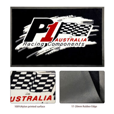 outdoor logo entrance rubber doormat