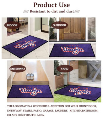outdoor logo entrance rubber doormat