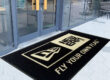 outdoor logo entrance rubber doormat