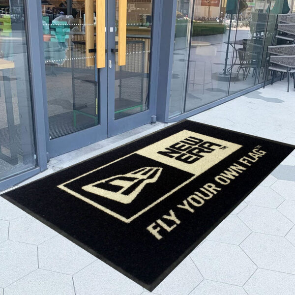 outdoor logo entrance rubber doormat