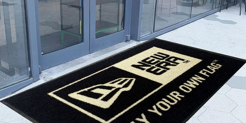 outdoor logo entrance rubber doormat