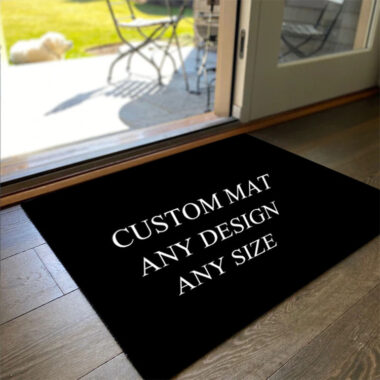 custom logo carpet front entrance doormat
