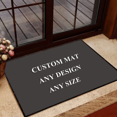 custom logo carpet front entrance doormat