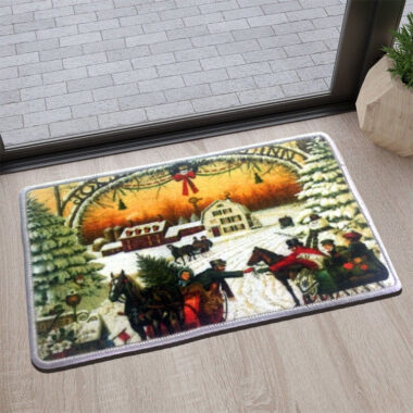 custom logo carpet front entrance doormat