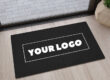custom logo carpet front entrance doormat