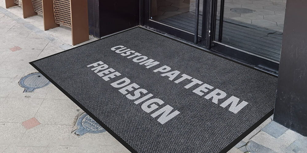 outdoor welcome entrance logo doormat