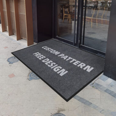 outdoor welcome entrance logo doormat