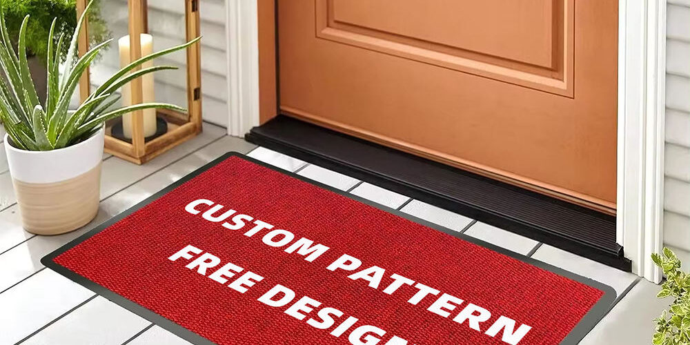 outdoor welcome entrance logo doormat