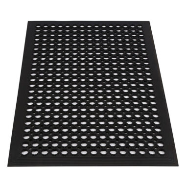 Anti slip drainage rubber flooring mat