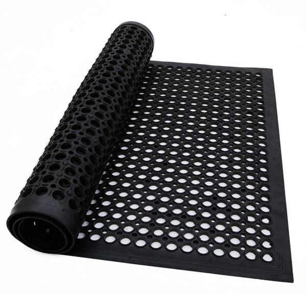 Anti slip drainage rubber flooring mat