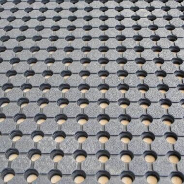 Non-slip hollow ring rubber kitchen mat